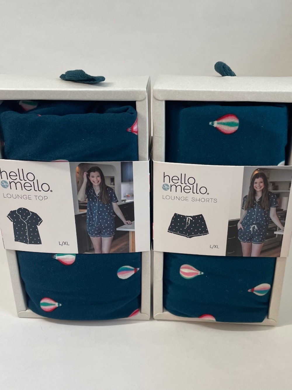 Hello Mello Lounge Top & Lounge Shorts Carried Away L/XL Size 12-16 New in Box